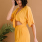 Dress Day Marigold Sunshine Tie-Front Romper -