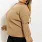 CY Fashion Just a Little Twist Open Back Sweater -