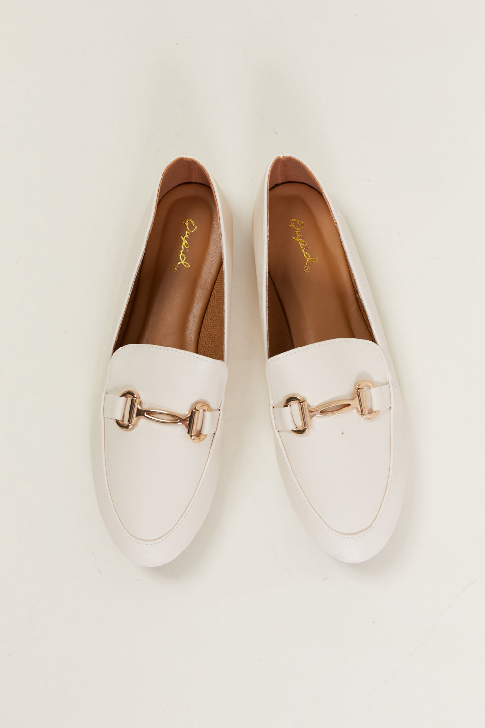 Qupid 9 to 5 Ballerina Metal Detail Loafers -