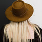 Fame Adventures to Come Faux Leather Strap Fedora -