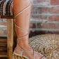 KAYLEEN Darling Diva Strappy Rhinestone Sandals -