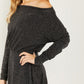 White Birch Photo Op Full Size Metallic Dress with Built-In Shorts -