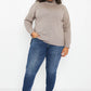 Emerald Collection Northwest Full Size Ribbed Detail Turtleneck Sweater -