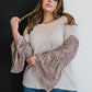 Aspire to Inspire Leopard Bell Sleeve Top -