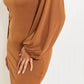 White Birch Stop at Soho Balloon Sleeve Dress -