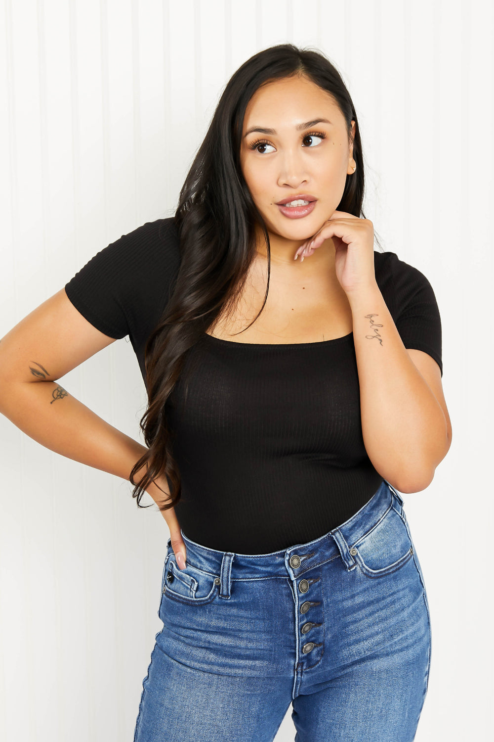 GeeGee In the Moment Short-Sleeve Bodysuit -