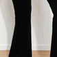 Zenana Let's Get Movin' Raw Hem Flared Yoga Pants -