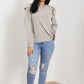 CY Fashion Addicted to You Ruffle Shoulder Top -