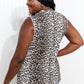 BiBi Let's Party Leopard Print Open Neck Tank -