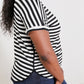 Sew In Love Everyday Essentials Striped V-Neck Tee -