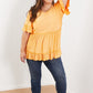 Hailey & Co Our Song Ruffled Babydoll Top -