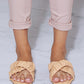 Cape Robbin Déjà Vu Ruched Slides -