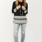 Heimish Sleigh Ride Full Size Waffle Knit Christmas Top -