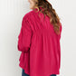 Andree by Unit Delectable Taste Full Size Ruched Detail Button-Down Shirt -