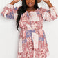 Andree by Unit Patchwork Floral Balloon Sleeve Dress -