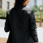 Leopard Lining One-Button Blazer -