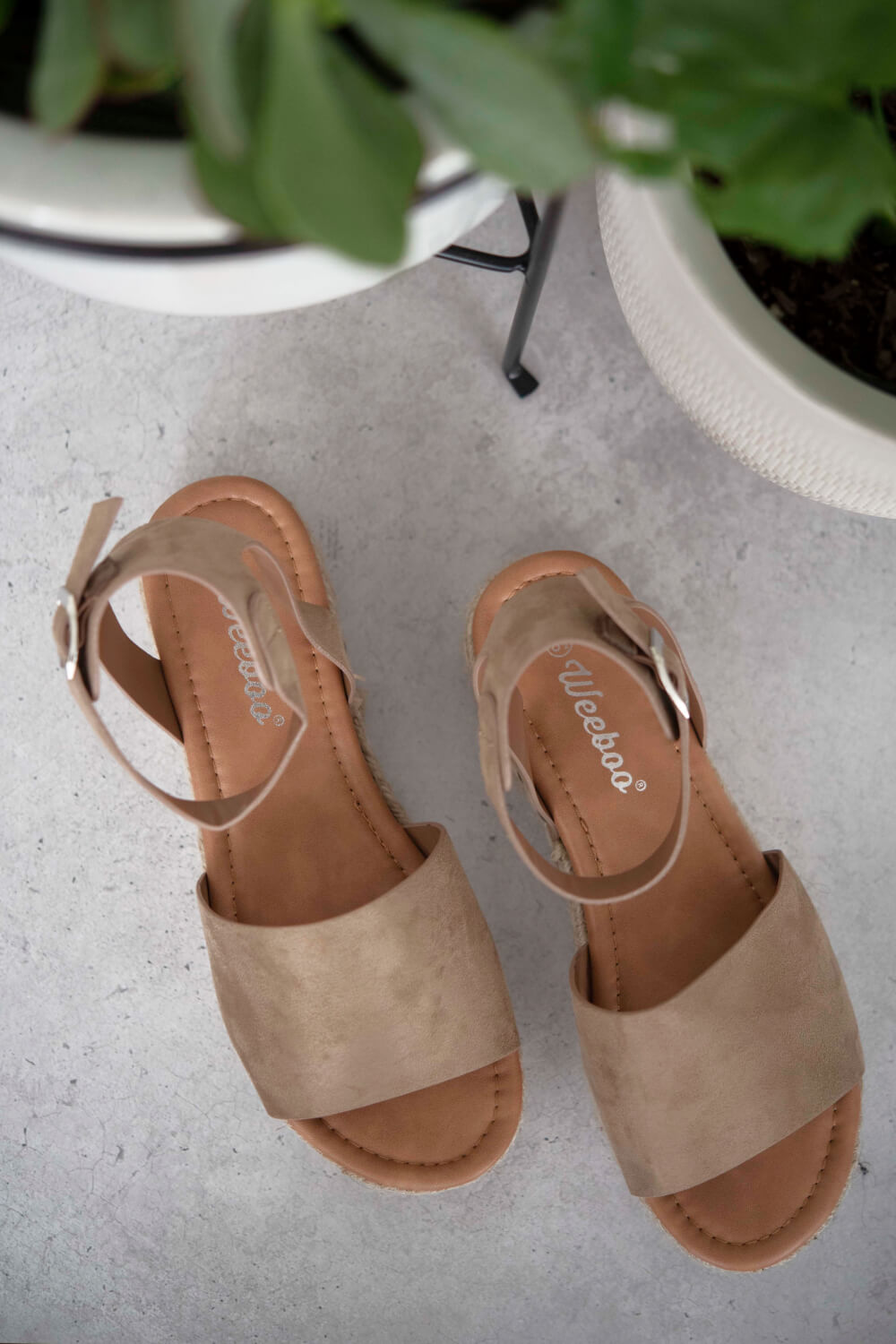 WeeBoo Every Step Espadrille Platform Sandal in Taupe -