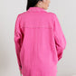 GeeGee Southwest Rhinestone Fringe Detail Shirt Jacket -