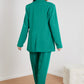 GeeGee Wall Street Bra, Blazer, and Pants Set in Kelly Green -