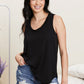 Sew In Love Never a Dull Moment Racerback Tank in Black -
