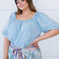 Doe & Rae Keep Me Close Chambray Top -