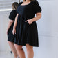 Davi & Dani All About Eyelet Full Size Run Dress in Black -