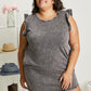 Sew In Love Cascade Springs Acid Wash Dress in Black -