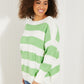 CY Fashion Thrill of the Moment Striped Sweater -