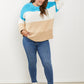 Sew In Love Full Size Color Block Exposed Seam Sweater -