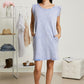 Sew In Love Cascade Springs Full Size Acid Wash Dress in Denim -