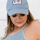 David & Young ACDC Back in Black Licensed Baseball Cap in Vintage Blue -