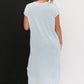 P & Rose Plot Twist T-Shirt Dress with Pockets in Mint -