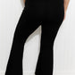 Zenana Let's Get Movin' Raw Hem Flared Yoga Pants -