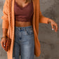 Cable-Knit Open Front Sweater Cardigan -