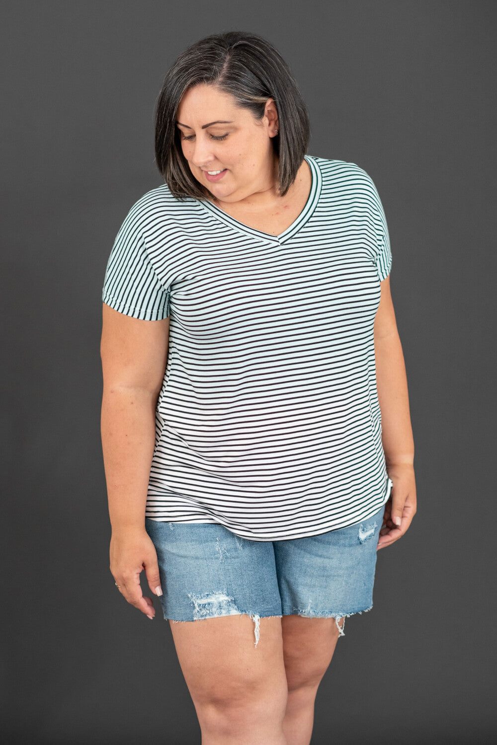 Sew In Love Running Free Striped Tee -