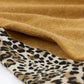 Leopard Print Sleeve Drawstring Hoodie -