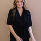 Andree by Unit Understated Elegance Faux Wrap Blouse -