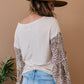 Aspire to Inspire Leopard Bell Sleeve Top -