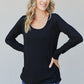 Heimish Full Size Scoop Neck Long Sleeve Top -