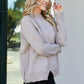 Heimish Full Size Raw Seam Slit Sweater -