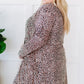 Plus Size Leopard Open Front Cardigan with Pockets -