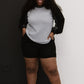 Doe & Rae Small Town Waffle Knit Baseball Tee -