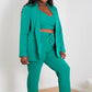 GeeGee Wall Street Bra, Blazer, and Pants Set in Kelly Green -