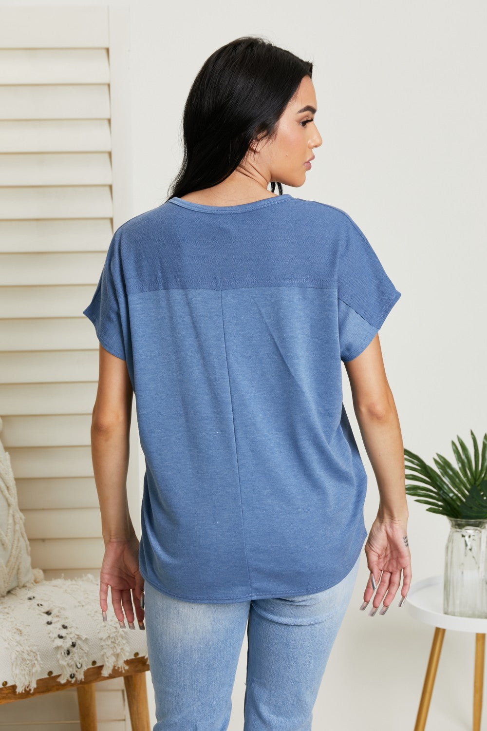 Sew In Love Stay and Chat Love Pocket Tee -