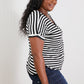 Sew In Love Everyday Essentials Striped V-Neck Tee -