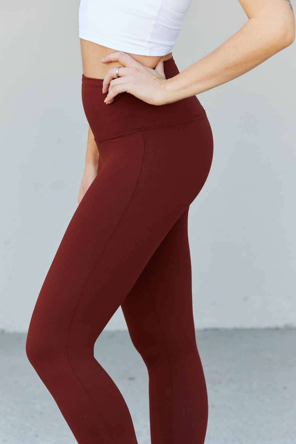 Zenana Full Size Wide Waistband Yoga Leggings -