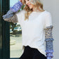 Heimish Full Size Animal Print Ruffle Trim Top -