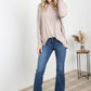 Zenana Full Size Round Neck Dropped Shoulder Tunic Top in Ash Mocha -