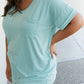 Sew In Love Let's Meet Up Polka Dot Tee in Sage -