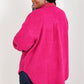 Davi & Dani Cliffhanger Teddy Button Down Shacket -